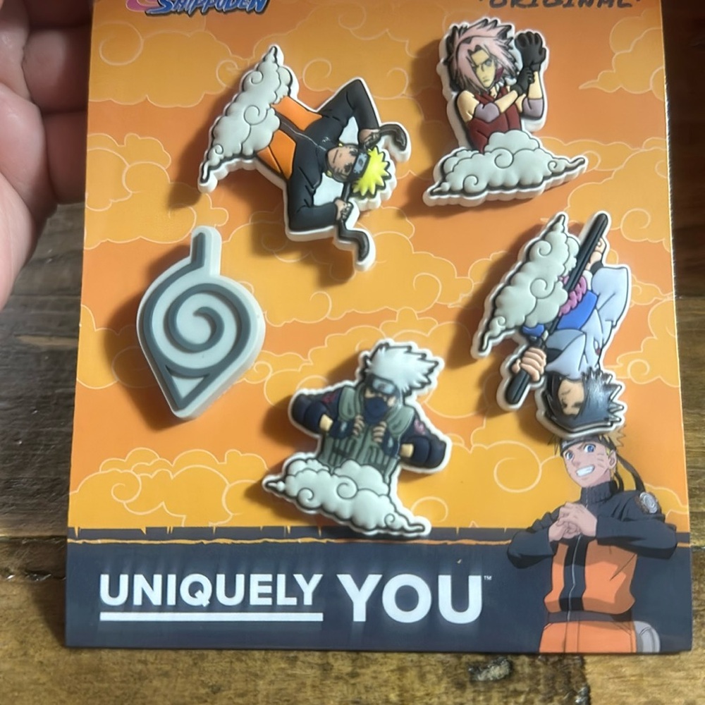 Crocs Jibbitz Naruto Uzumaki: 5 Pack: NEW IN PACKAGE
